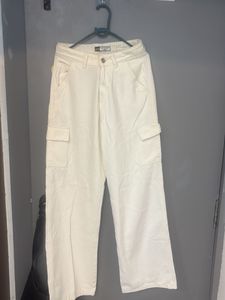 Off Duty India White Cargo Jeans – Brand New, Size