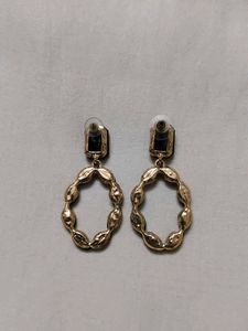 Black Statement Drop Earrings