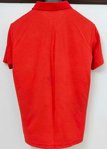 Red Polo T-Shirt with Pocket