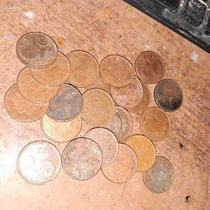 53 coins in assorted EURO cent