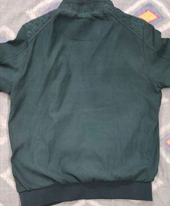 Stylish Men's Dark Green Bomber Jacket
