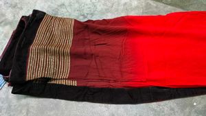 price drop.  Elegant Red &amp; Maroon Saree