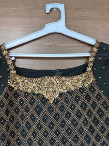 Embellished Black Kurta with Palazzo