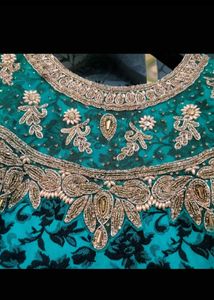 Elegant Teal Anarkali Dress