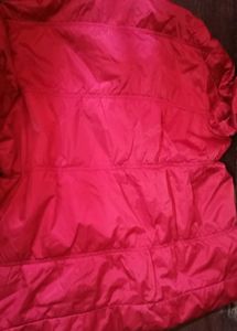 Vibrant Red Puffer Jacket