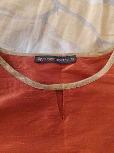 Rust Orange Ethnic Top