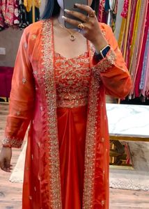 Elegant Orange Kurta Set