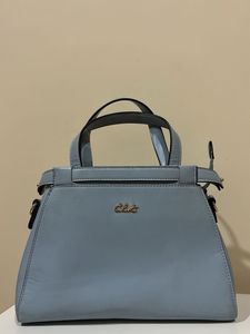 Elegant Light Blue Handbag