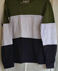 Men's Color Block Long Sleeve T-Shirt