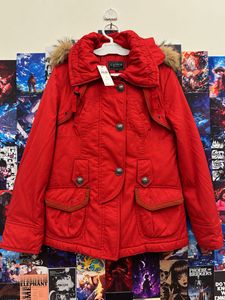 Stylish Red Clovis Jacket