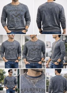 Flying Machine Grey Graphic Sweatshirt