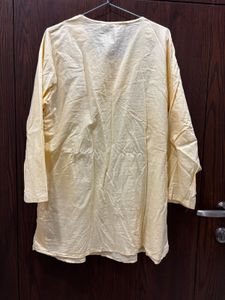 Yellow Embroidered Kurta
