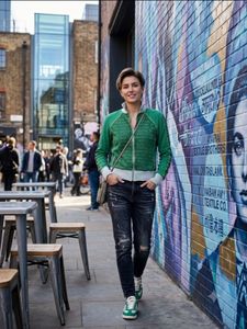 Stylish Green Track Jacket