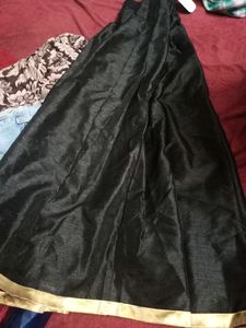 Black And Golden Border Skirt