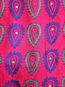 Vibrant Pink Embroidered Saree