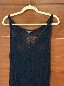 Elegant Black Lace Maxi Dress