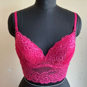 hot pink bralette