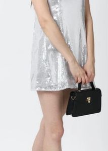Forever 21 Silver Sequin Mini Dress