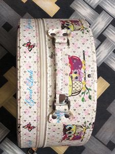 Pink Makeup Train Case with Mirror
