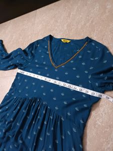 global desi teal green v neck maxi dress