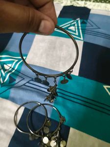 Bohemian Style Bangles with Coin Charms