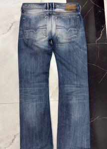 Diesel Men's Blue Denim Vintage Bootcut Jeans