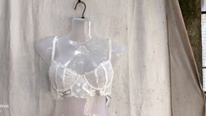 71209. Lace Detail White Bra