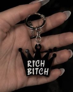 Crown Keychain - "Rich Bitch"