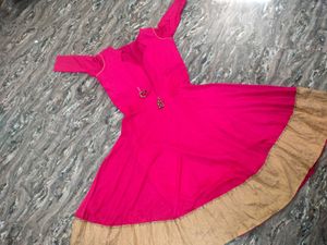Beautiful Pink Anarkali Gown