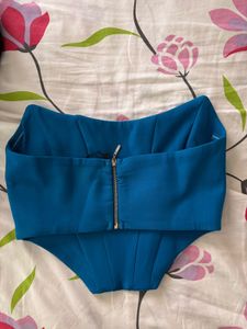 Vibrant Blue Corset Top