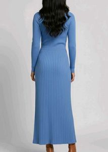 Chic Ribbed Knit Maxi Dress