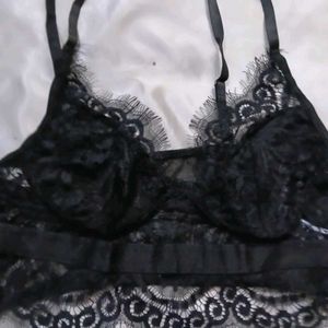 Shein  Black Lace Bra