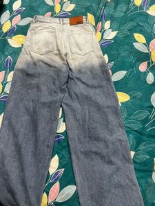Stylish Wide Leg Ombre Jeans