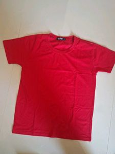 Comfortable Red T-Shirt and Grey Pants Set
