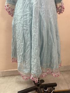 Beautiful Blue Embroidered Kurta