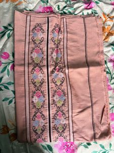 Salmon pink mizo puan (lungi)