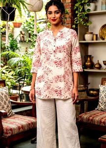 Mohr branded Boho Printed Tunic Top