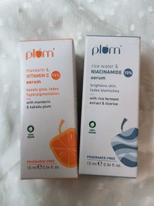 Plum Vitamin C & Rice Water Niacinamide Serums