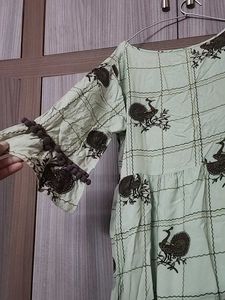 Pista Green Anarkali Kurta