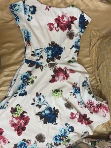 Floral Print Short Sleeve Dress