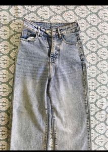 Light Wash Wide Leg Jeans