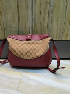 Gucci Shoulder Bag - Burgundy GG Canvas