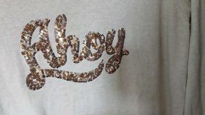 Old Navy 'Ahoy' Sequin Sweater - L Size