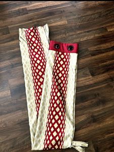 2 piece 9 feet door curtain