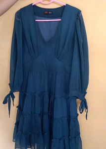 navy cute party dress