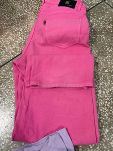 Pink Jeans and Butterfly T-Shirt Set