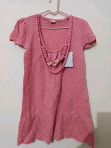 Pink Knit Dress