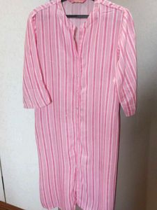 Buy1 Get1 (same priced item)Pink Striped Kurta