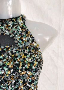 Sparkly Sequin Halter Top