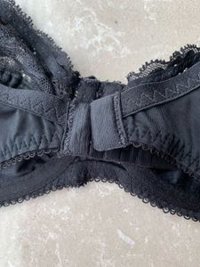 M&amp;S Lace Trim Black Bra